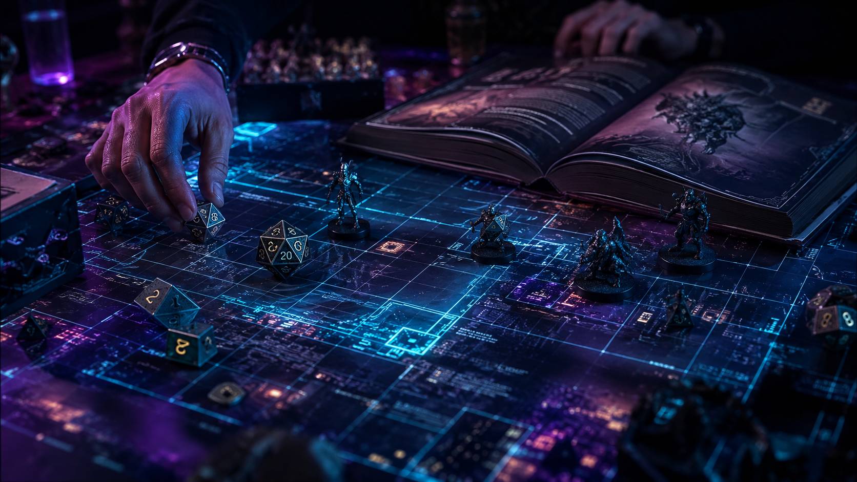 D&D table with Eidolon maps